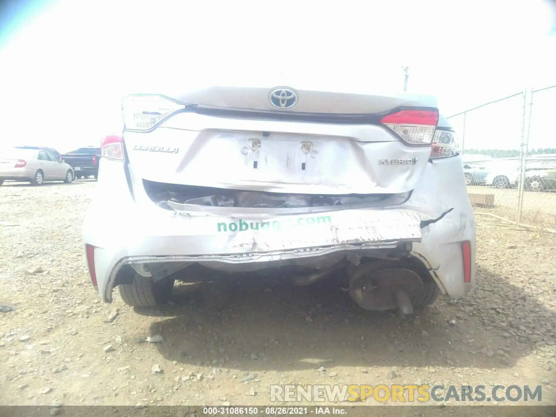 6 Photograph of a damaged car JTDEAMDE5MJ003380 TOYOTA COROLLA 2021