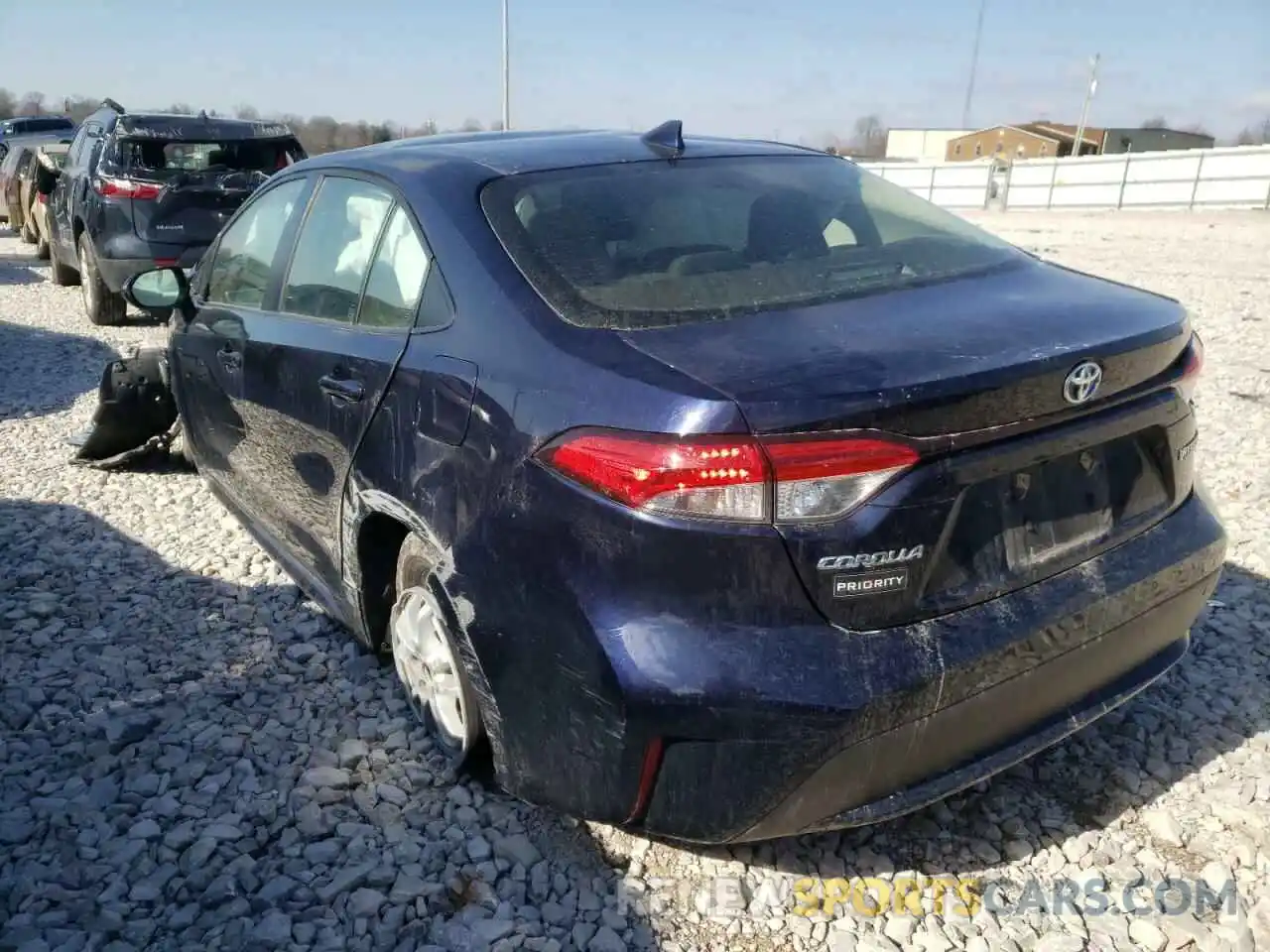 3 Photograph of a damaged car JTDEAMDE5MJ004058 TOYOTA COROLLA 2021