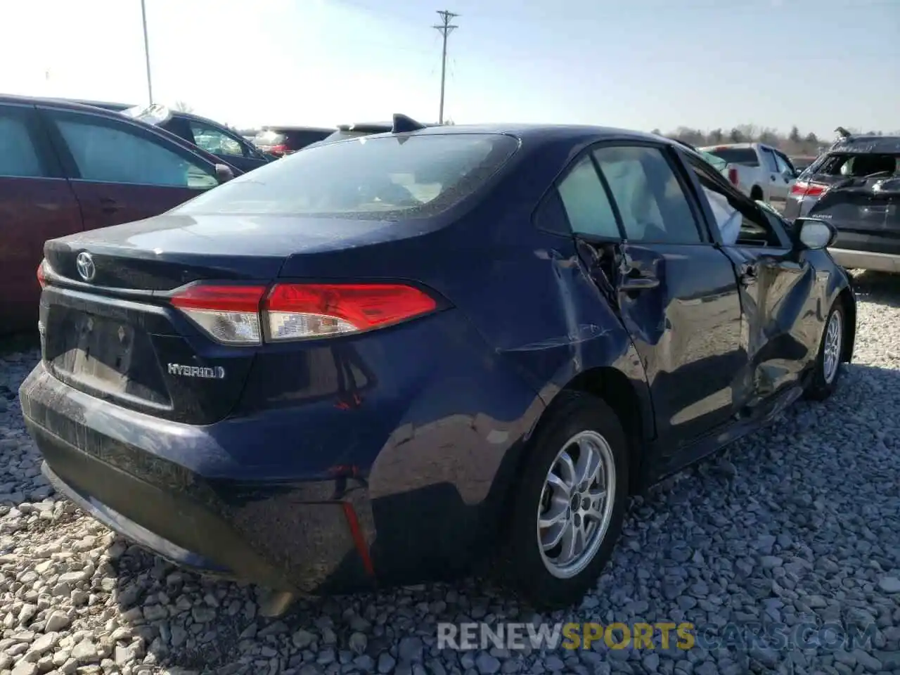 4 Photograph of a damaged car JTDEAMDE5MJ004058 TOYOTA COROLLA 2021