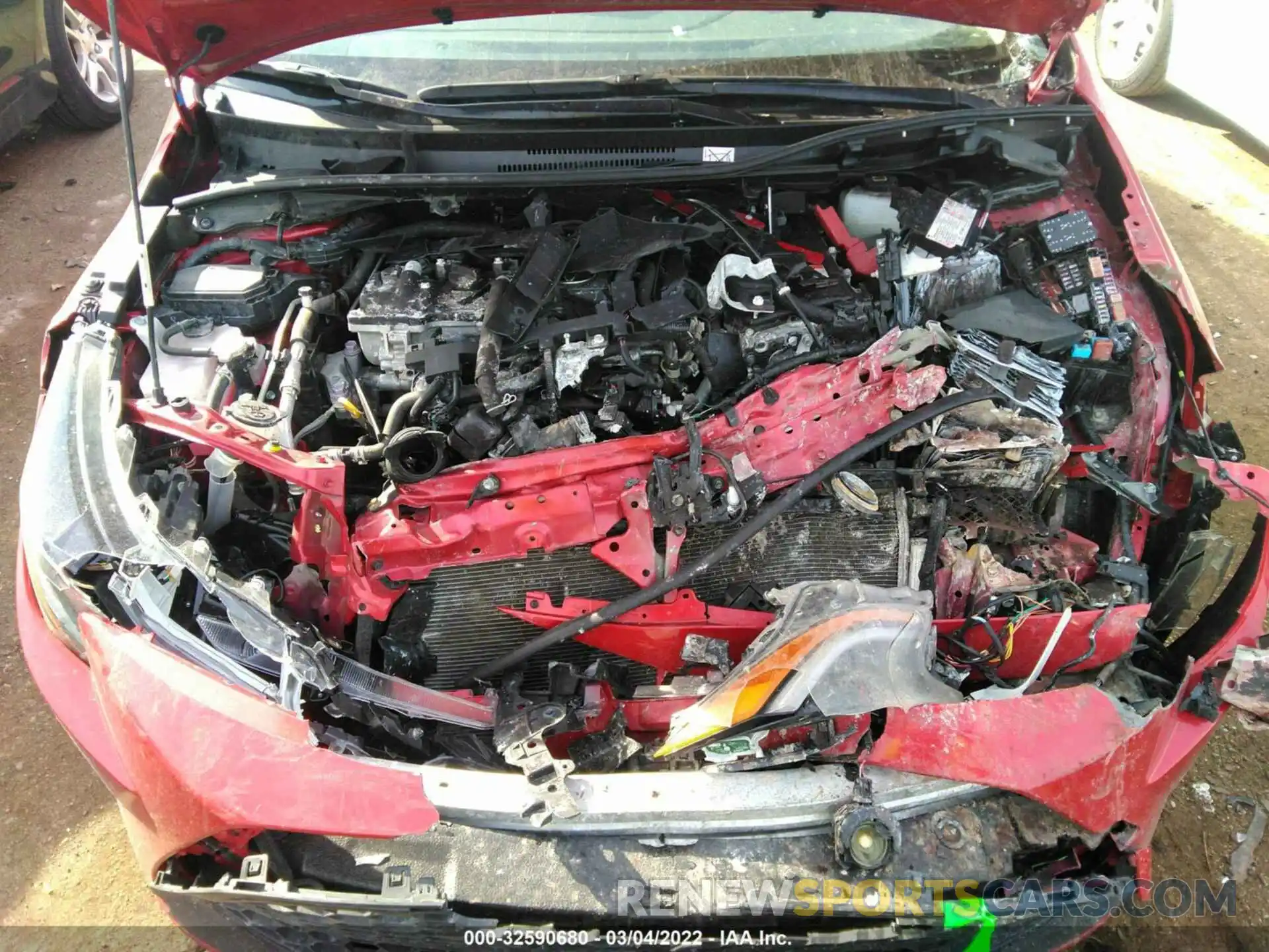 10 Photograph of a damaged car JTDEAMDE5MJ004190 TOYOTA COROLLA 2021