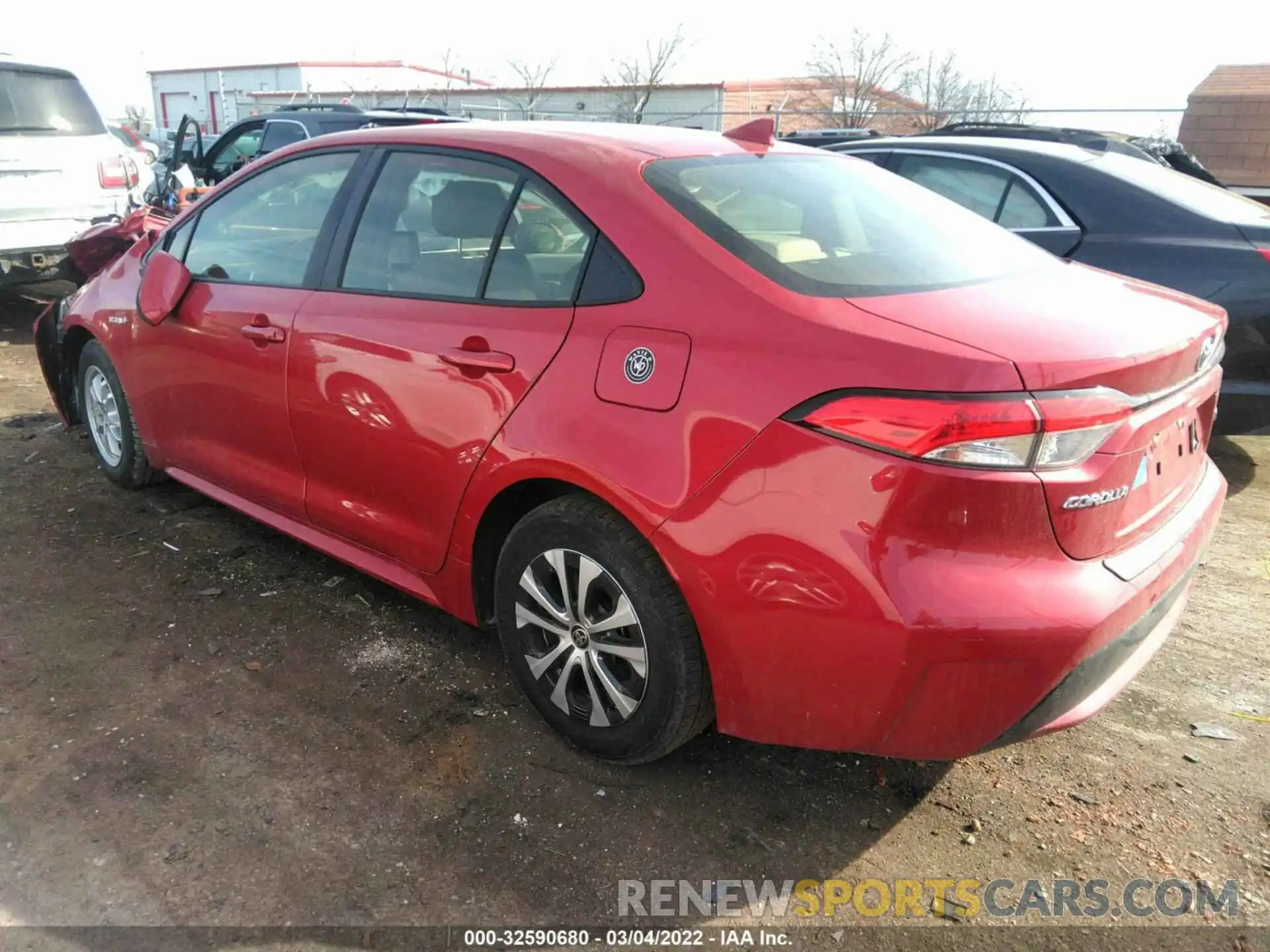 3 Photograph of a damaged car JTDEAMDE5MJ004190 TOYOTA COROLLA 2021