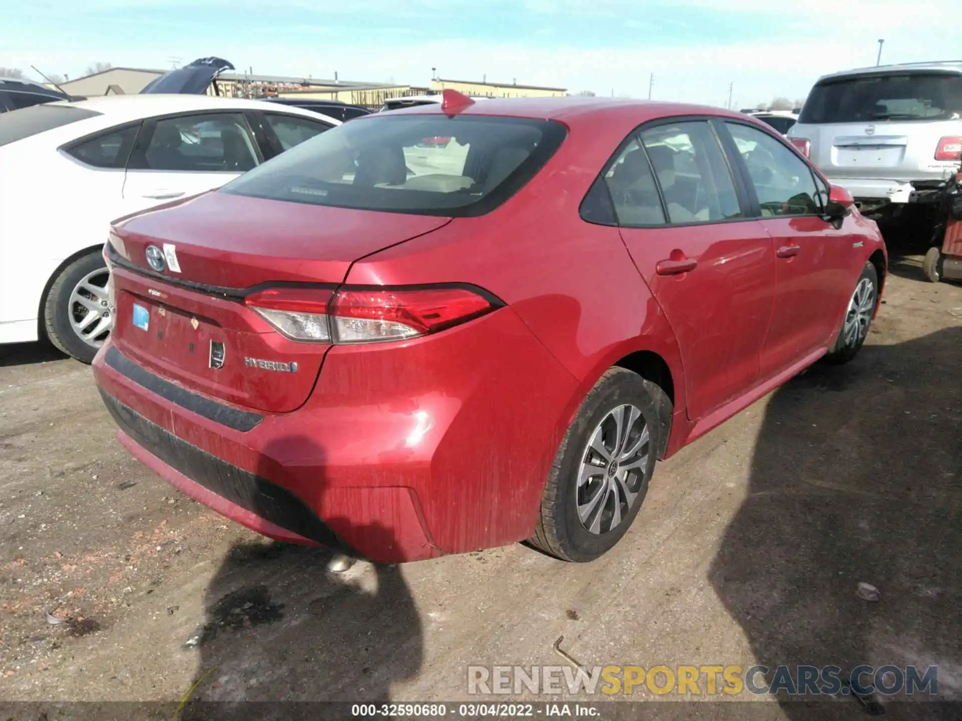 4 Photograph of a damaged car JTDEAMDE5MJ004190 TOYOTA COROLLA 2021