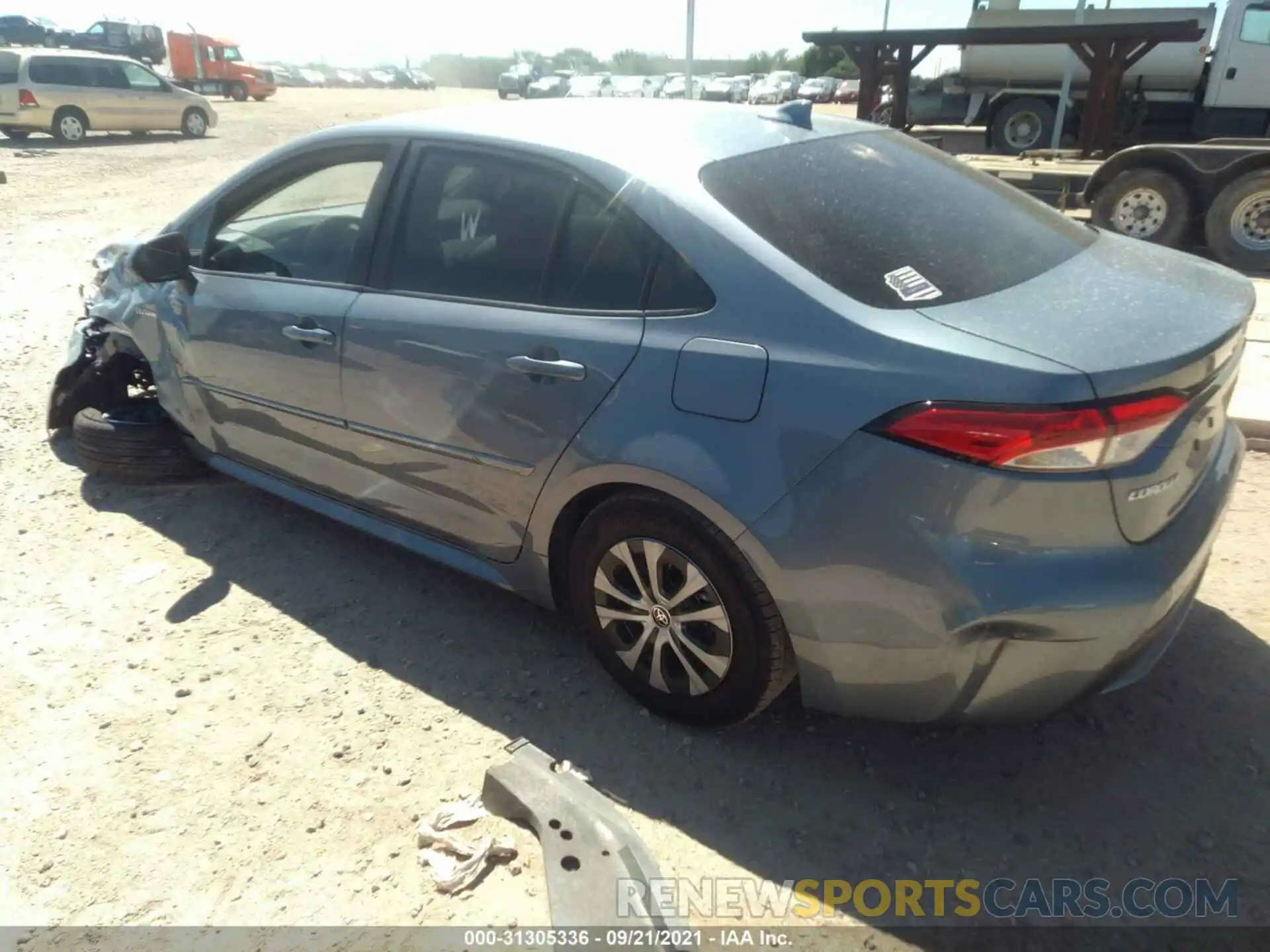 3 Photograph of a damaged car JTDEAMDE5MJ004237 TOYOTA COROLLA 2021