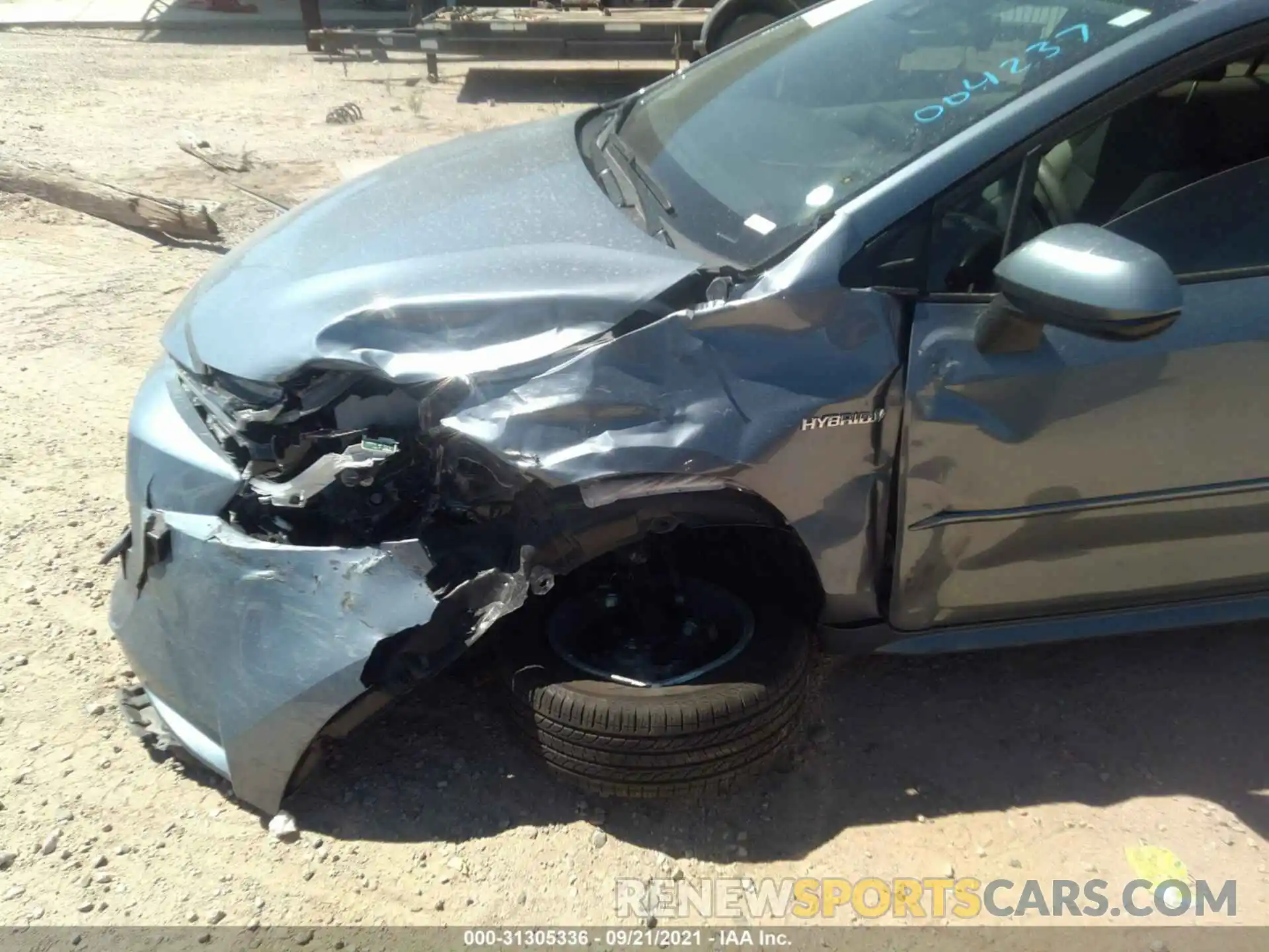 6 Photograph of a damaged car JTDEAMDE5MJ004237 TOYOTA COROLLA 2021