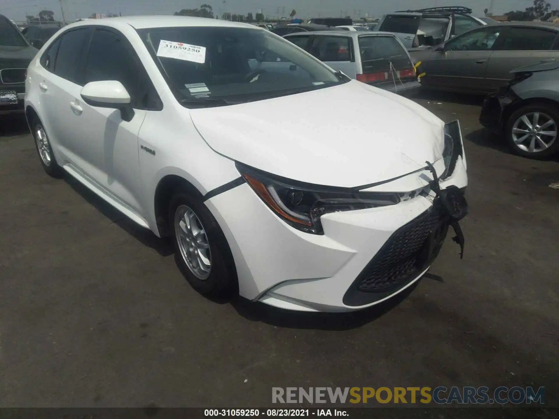 1 Photograph of a damaged car JTDEAMDE5MJ004559 TOYOTA COROLLA 2021