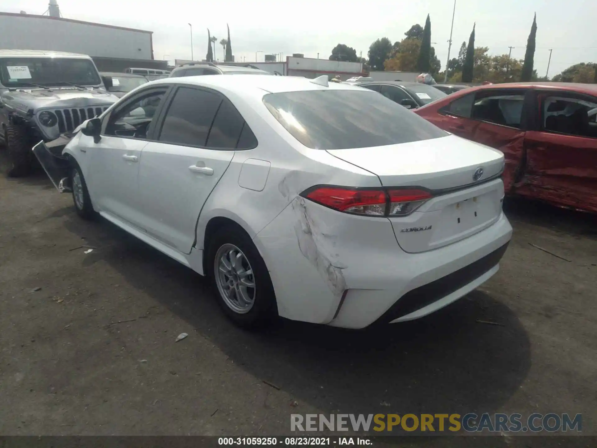 3 Photograph of a damaged car JTDEAMDE5MJ004559 TOYOTA COROLLA 2021