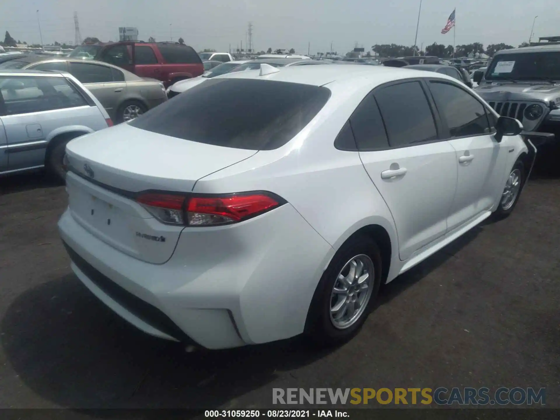 4 Photograph of a damaged car JTDEAMDE5MJ004559 TOYOTA COROLLA 2021