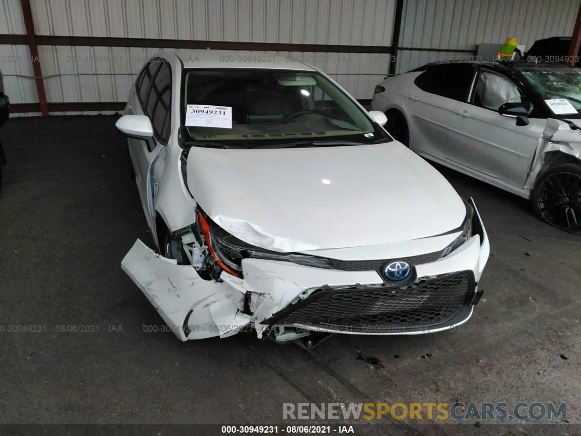 6 Photograph of a damaged car JTDEAMDE5MJ004772 TOYOTA COROLLA 2021