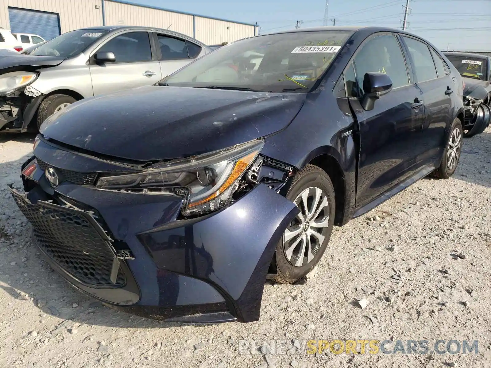 2 Photograph of a damaged car JTDEAMDE5MJ006828 TOYOTA COROLLA 2021