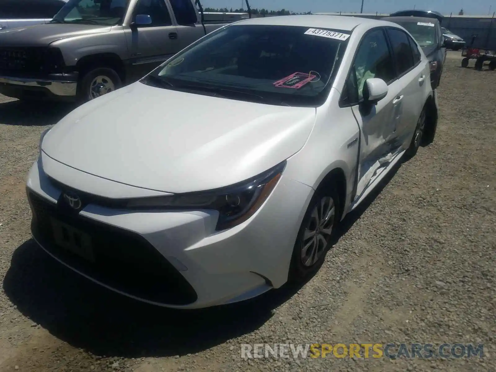 2 Photograph of a damaged car JTDEAMDE5MJ007011 TOYOTA COROLLA 2021