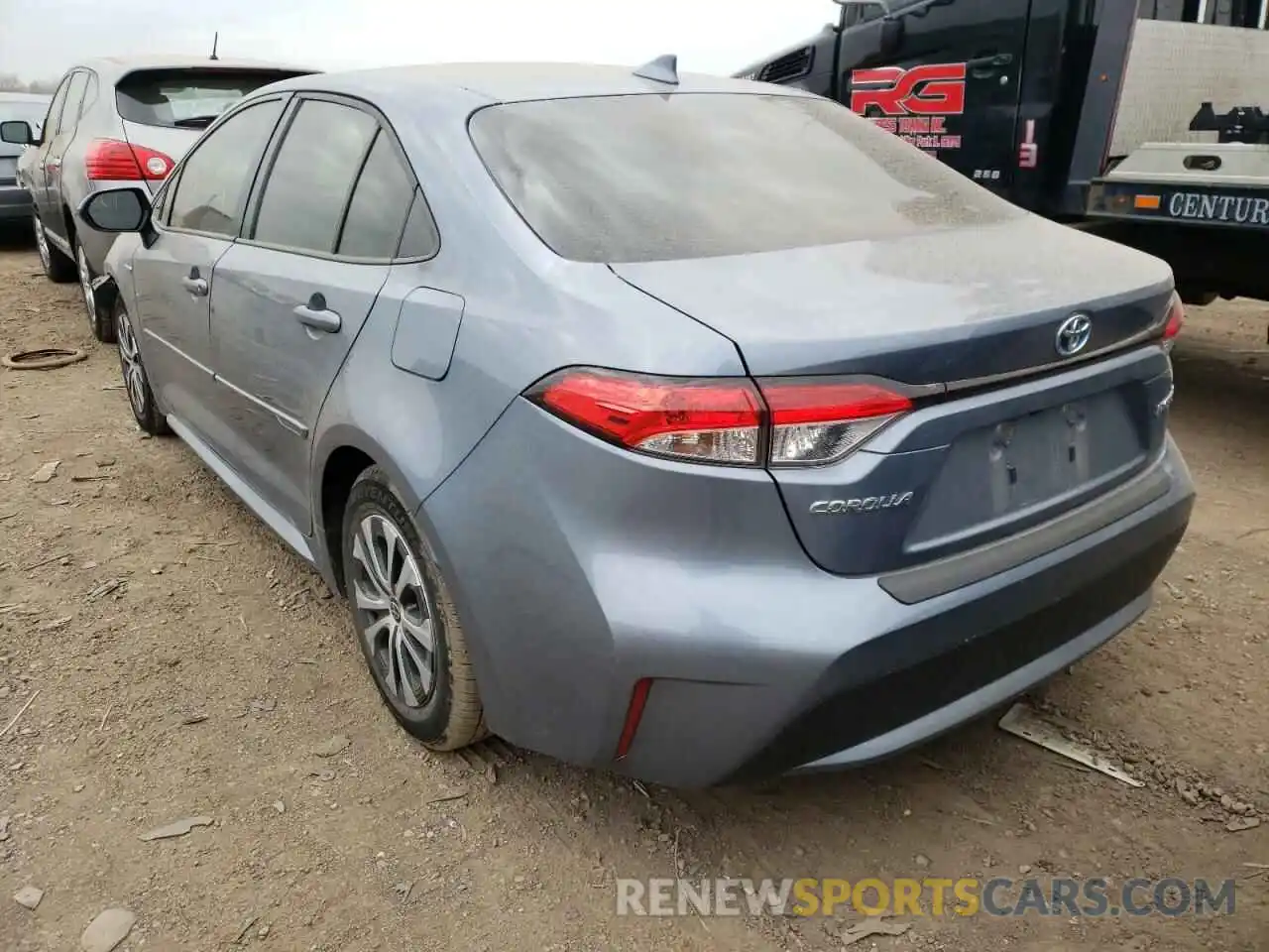 3 Photograph of a damaged car JTDEAMDE5MJ007154 TOYOTA COROLLA 2021