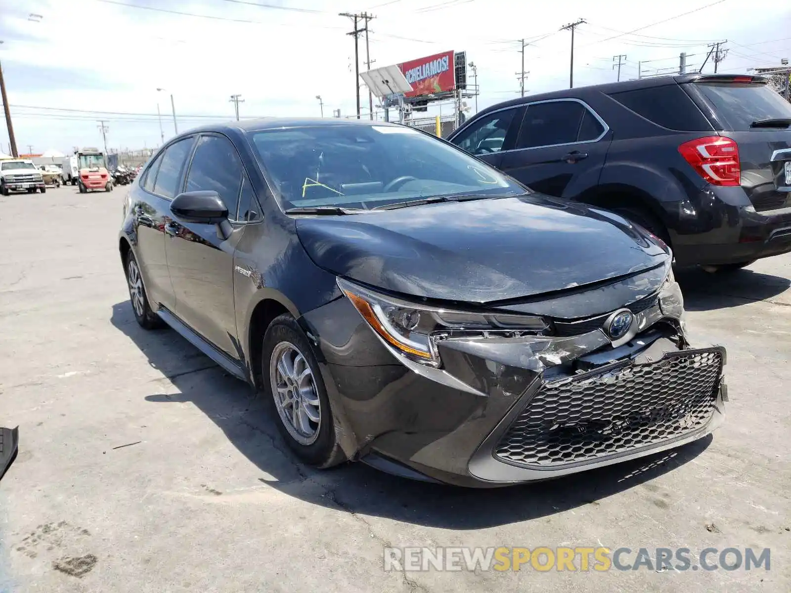 1 Photograph of a damaged car JTDEAMDE5MJ007638 TOYOTA COROLLA 2021