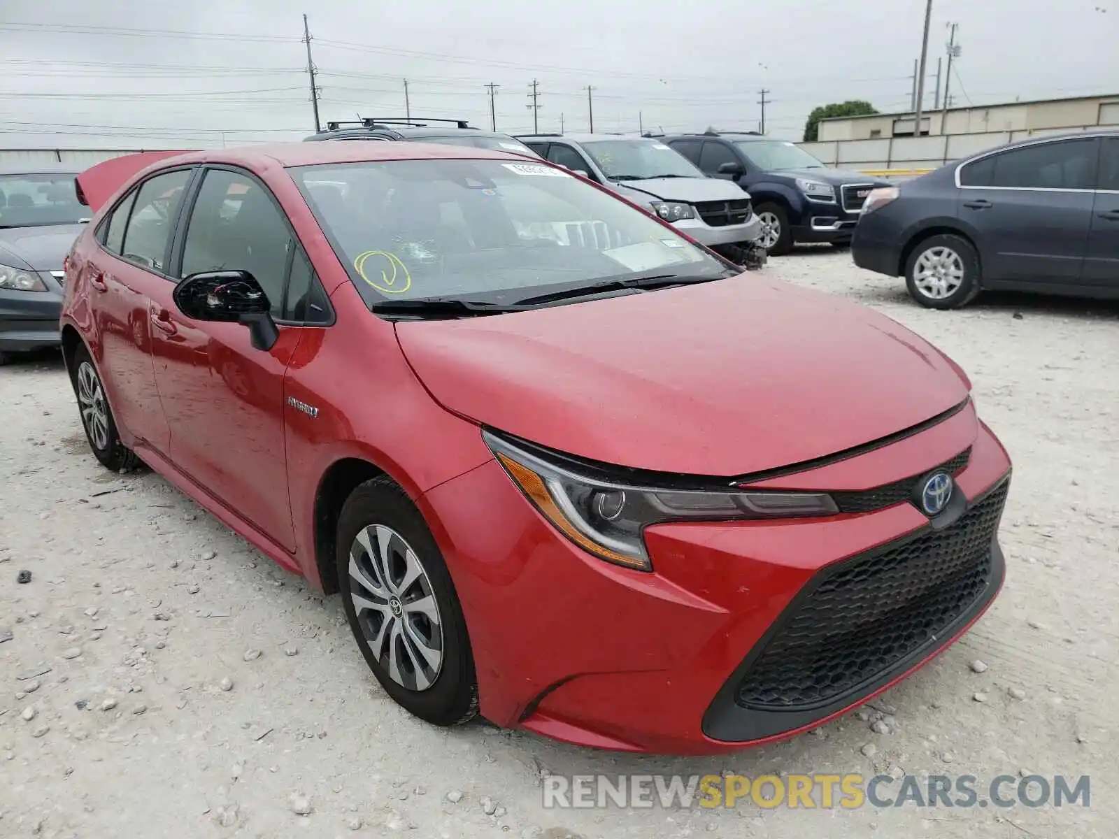 1 Photograph of a damaged car JTDEAMDE5MJ007719 TOYOTA COROLLA 2021