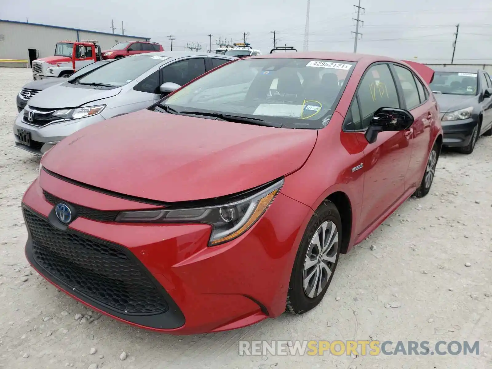 2 Photograph of a damaged car JTDEAMDE5MJ007719 TOYOTA COROLLA 2021