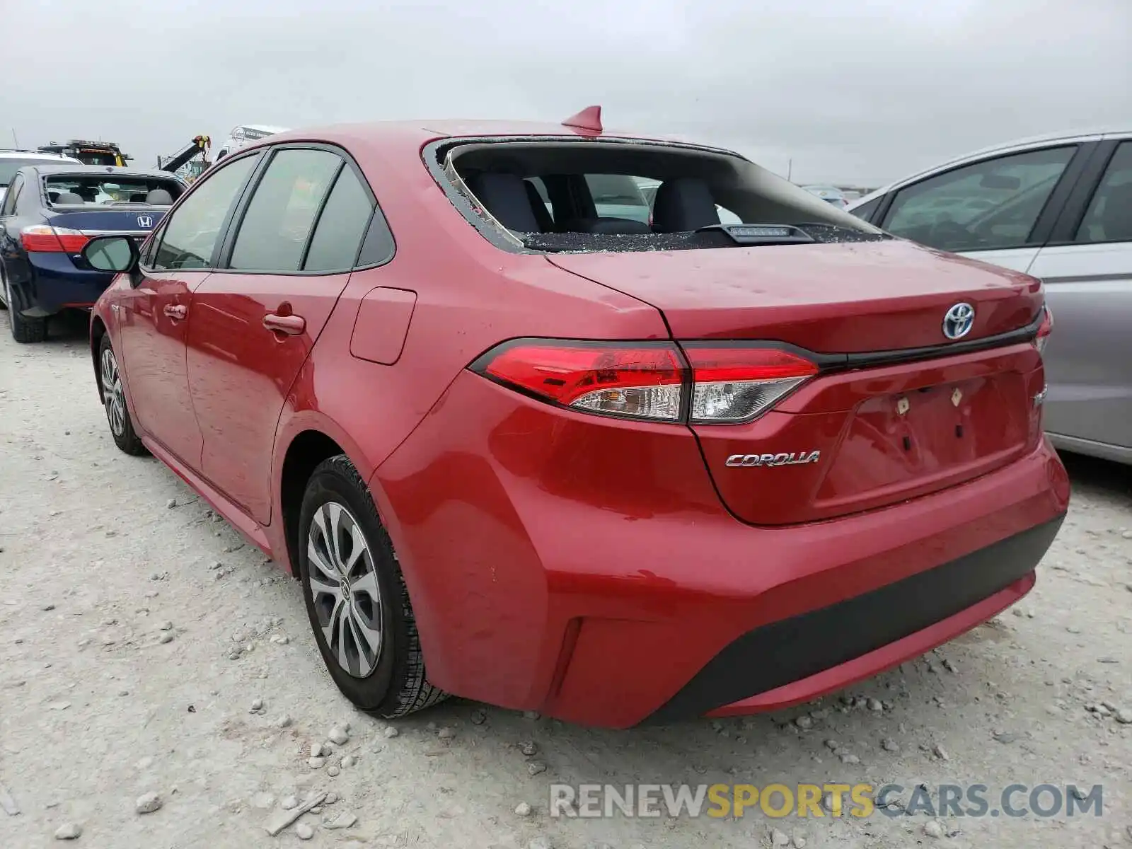 3 Photograph of a damaged car JTDEAMDE5MJ007719 TOYOTA COROLLA 2021