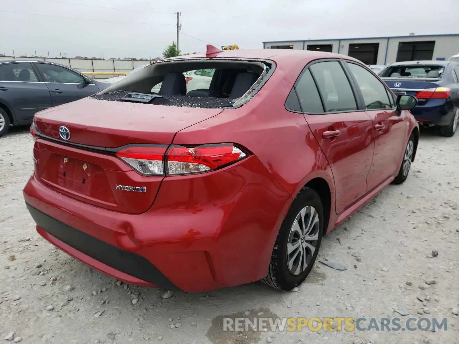 4 Photograph of a damaged car JTDEAMDE5MJ007719 TOYOTA COROLLA 2021