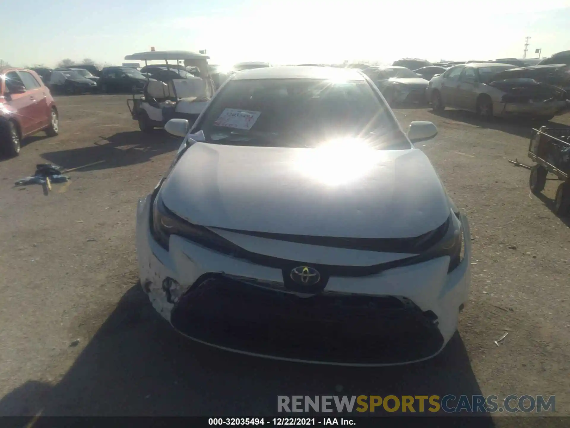 6 Photograph of a damaged car JTDEAMDE5MJ008160 TOYOTA COROLLA 2021