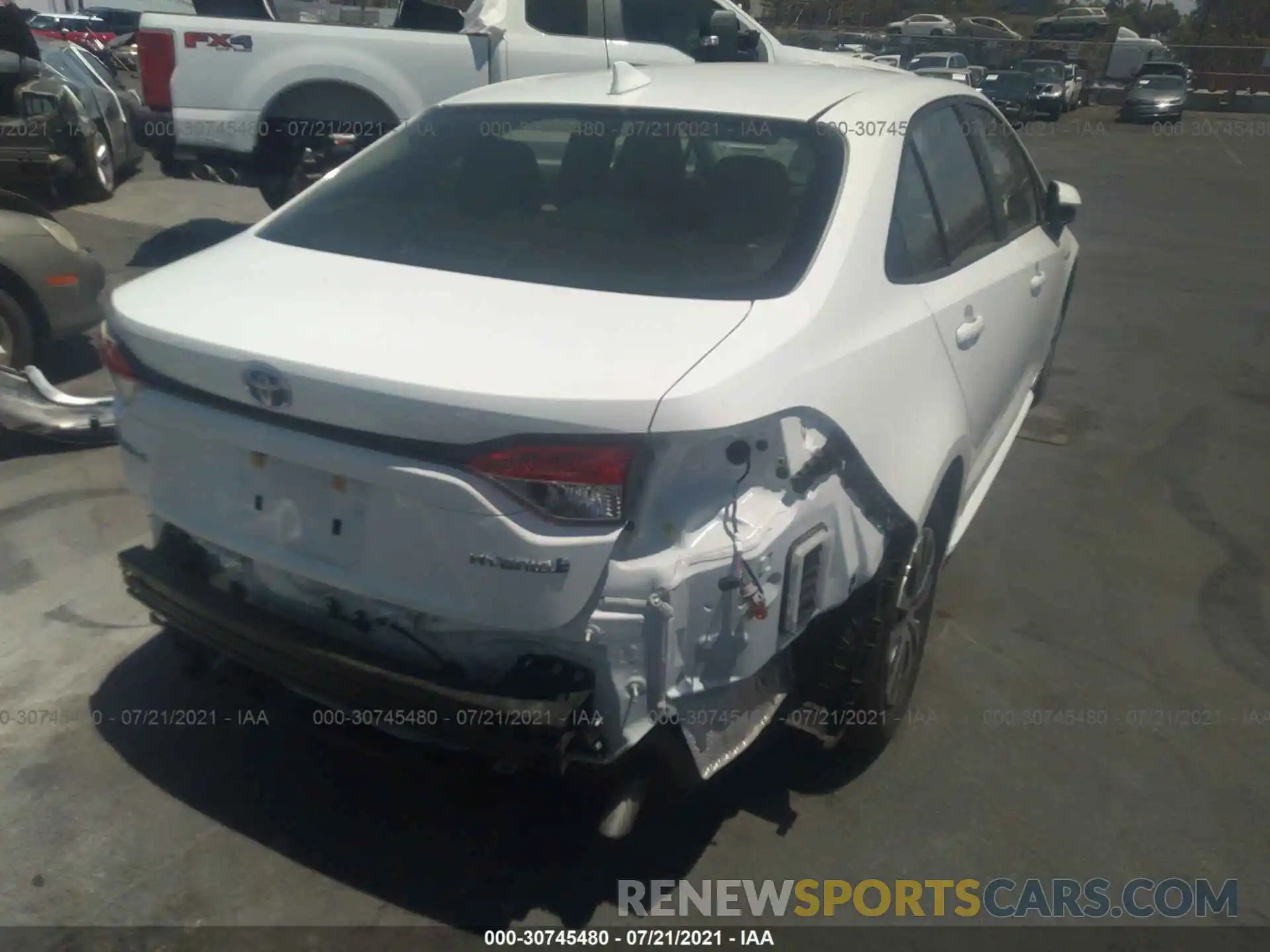 6 Photograph of a damaged car JTDEAMDE5MJ008689 TOYOTA COROLLA 2021