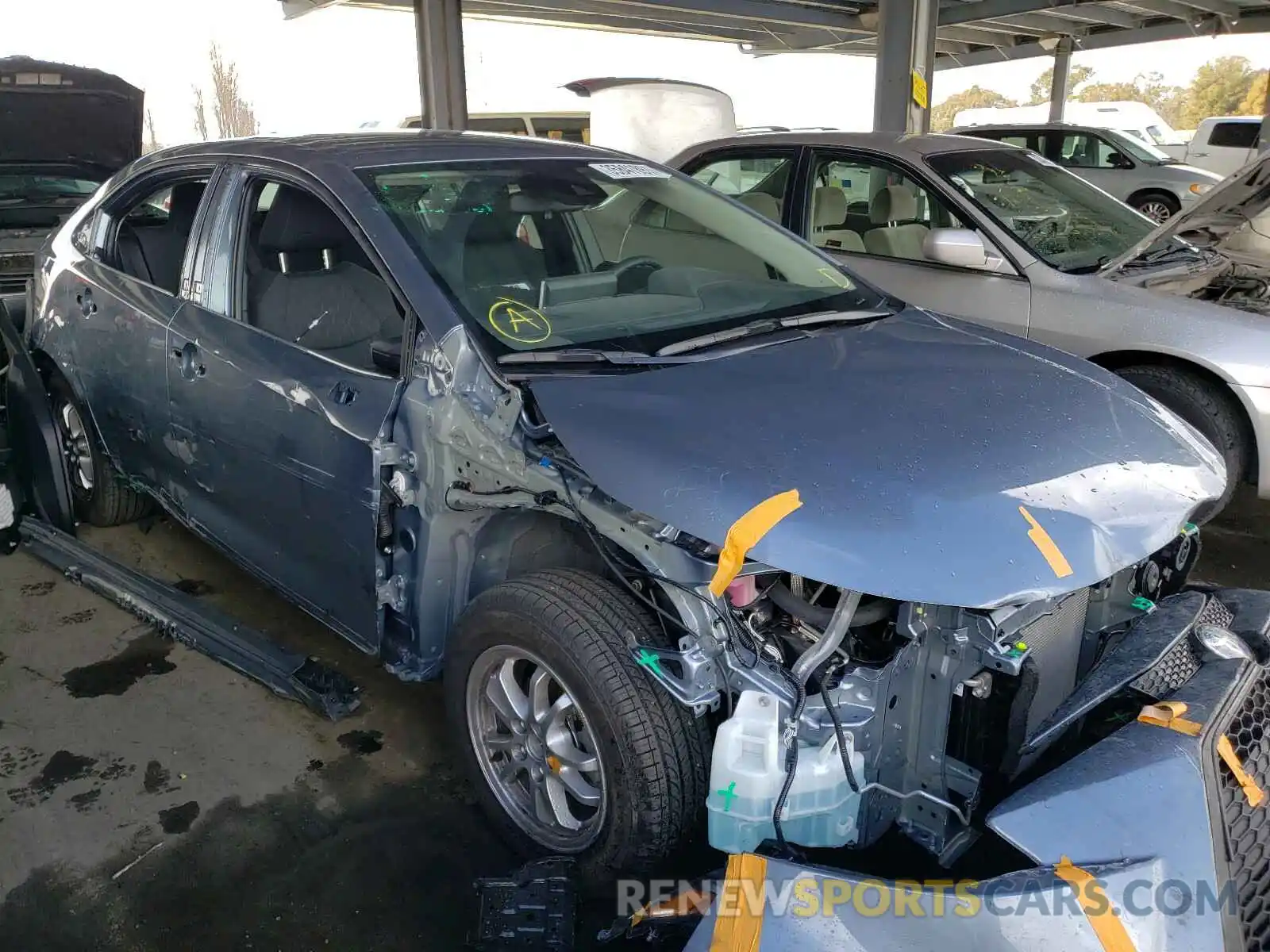 9 Фотография поврежденного автомобиля JTDEAMDE5MJ013066 TOYOTA COROLLA 2021