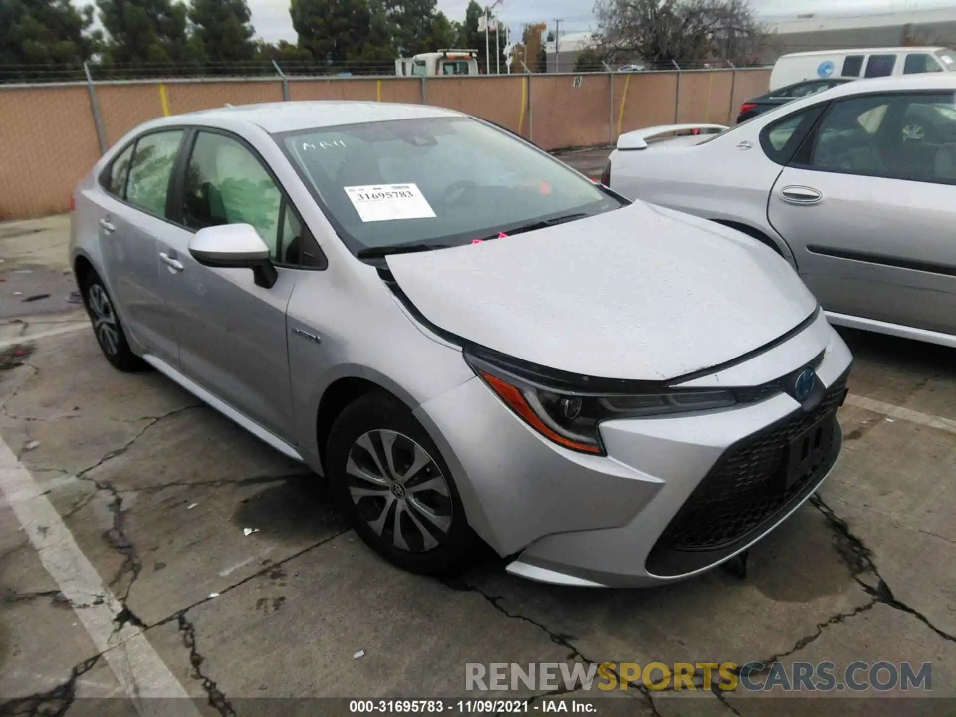 1 Photograph of a damaged car JTDEAMDE5MJ016632 TOYOTA COROLLA 2021