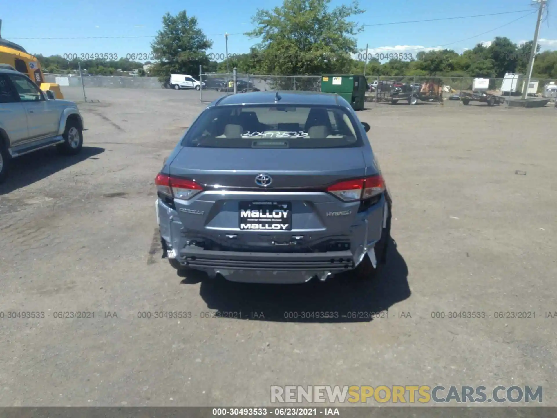 6 Photograph of a damaged car JTDEAMDE5MJ017733 TOYOTA COROLLA 2021