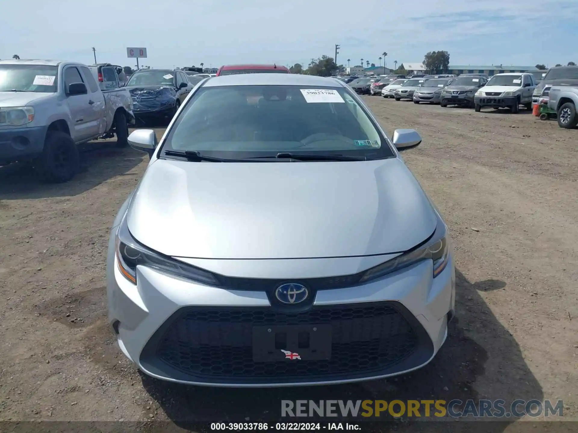 12 Photograph of a damaged car JTDEAMDE5MJ018039 TOYOTA COROLLA 2021