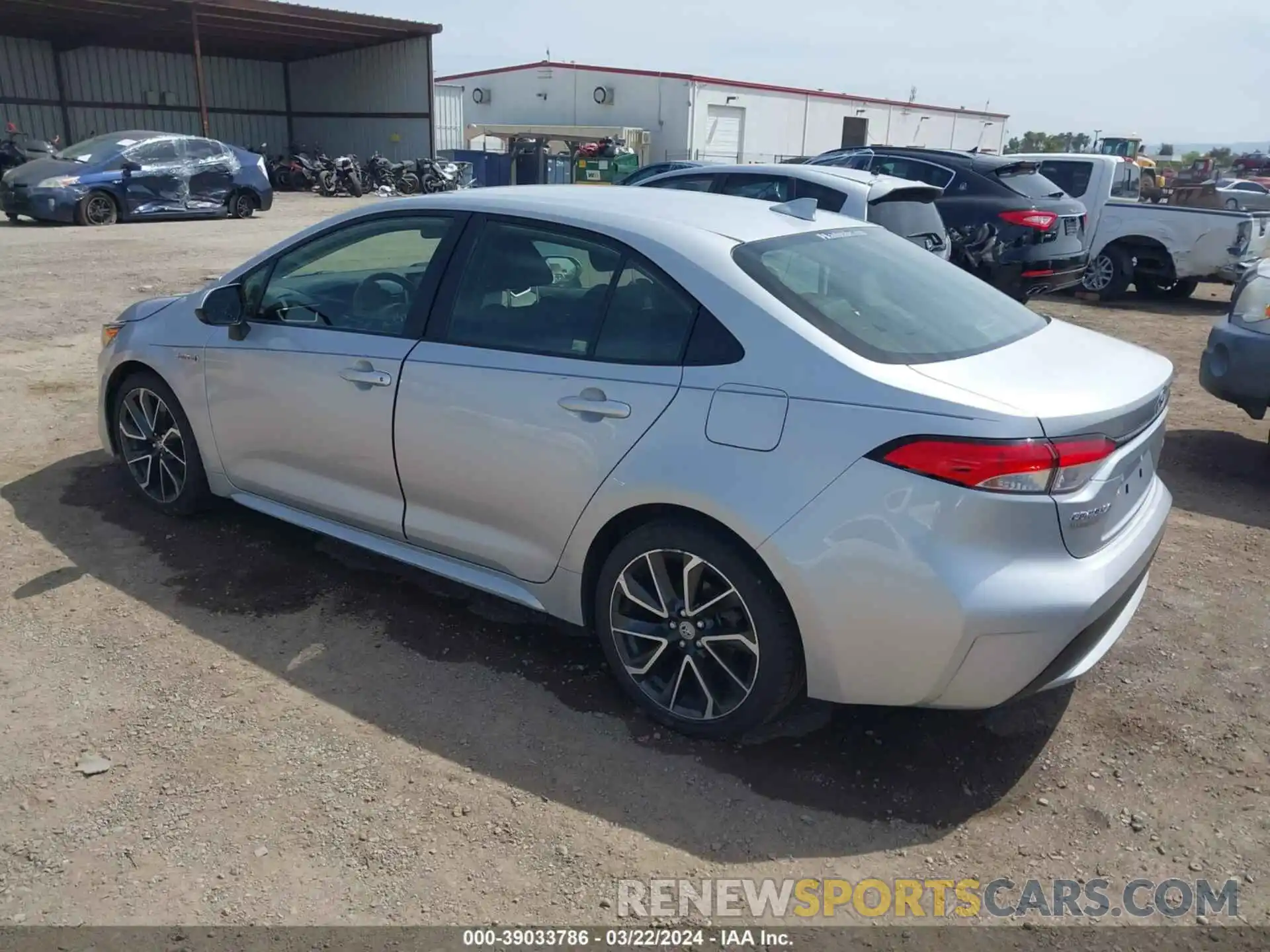 3 Photograph of a damaged car JTDEAMDE5MJ018039 TOYOTA COROLLA 2021