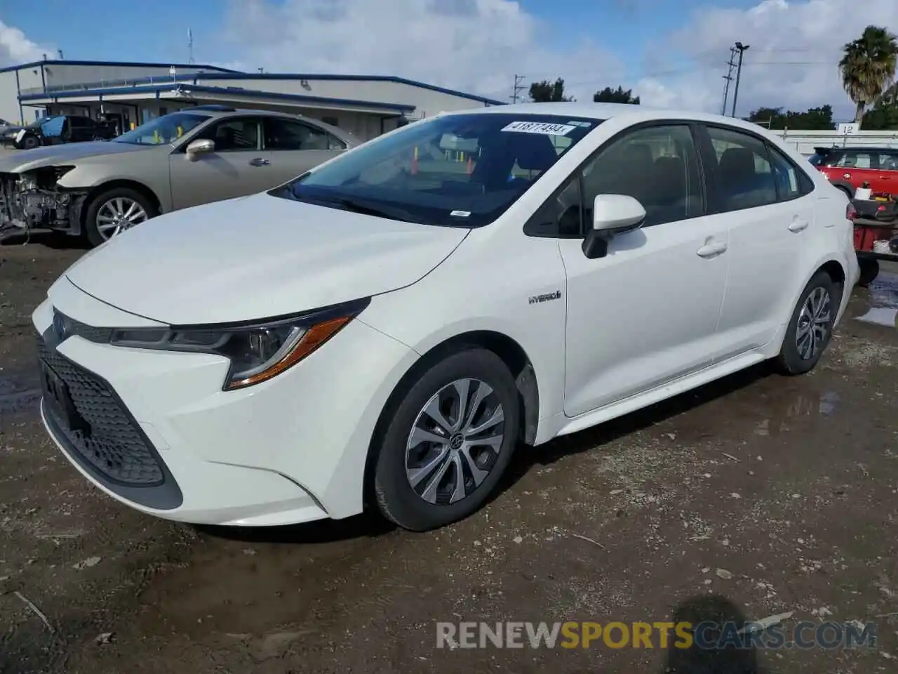 1 Photograph of a damaged car JTDEAMDE5MJ018073 TOYOTA COROLLA 2021