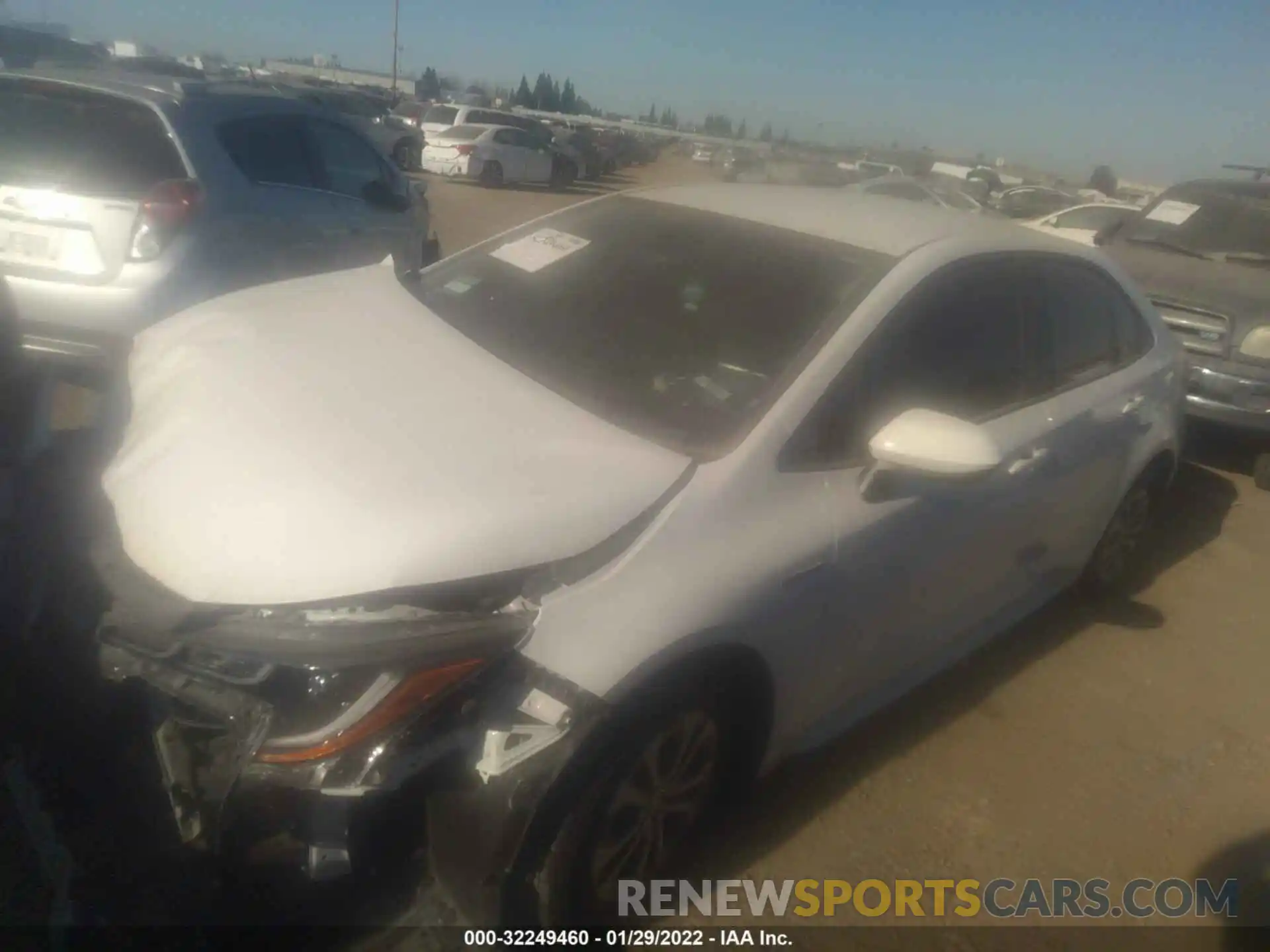 2 Photograph of a damaged car JTDEAMDE5MJ018865 TOYOTA COROLLA 2021