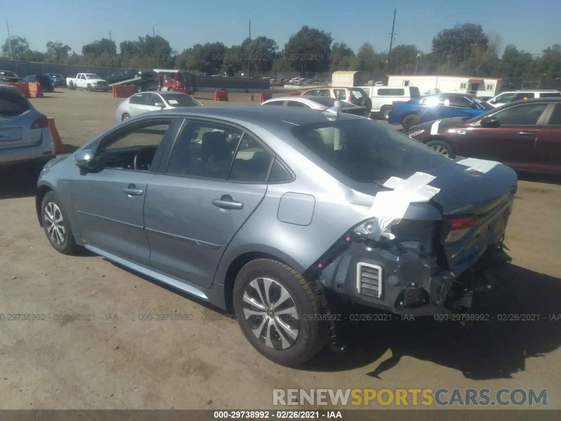 3 Photograph of a damaged car JTDEAMDE5MJ018963 TOYOTA COROLLA 2021