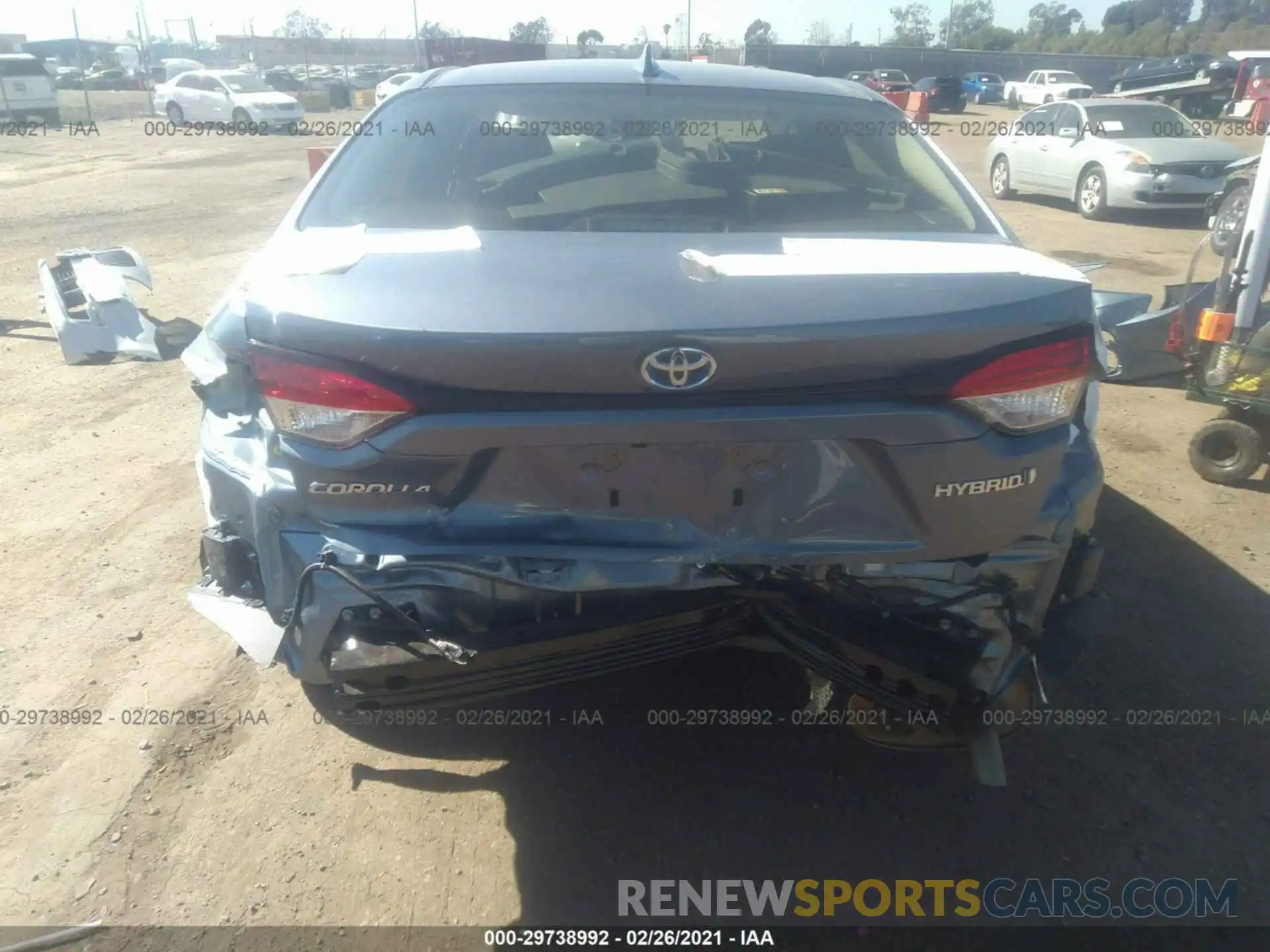 6 Photograph of a damaged car JTDEAMDE5MJ018963 TOYOTA COROLLA 2021