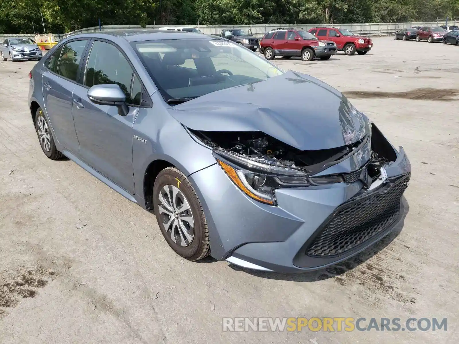 1 Photograph of a damaged car JTDEAMDE5MJ023869 TOYOTA COROLLA 2021