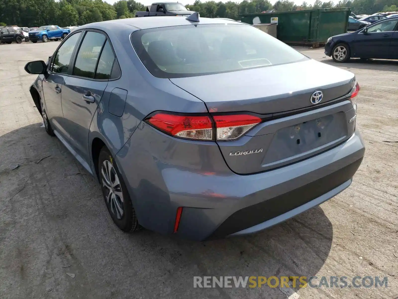 3 Photograph of a damaged car JTDEAMDE5MJ023869 TOYOTA COROLLA 2021