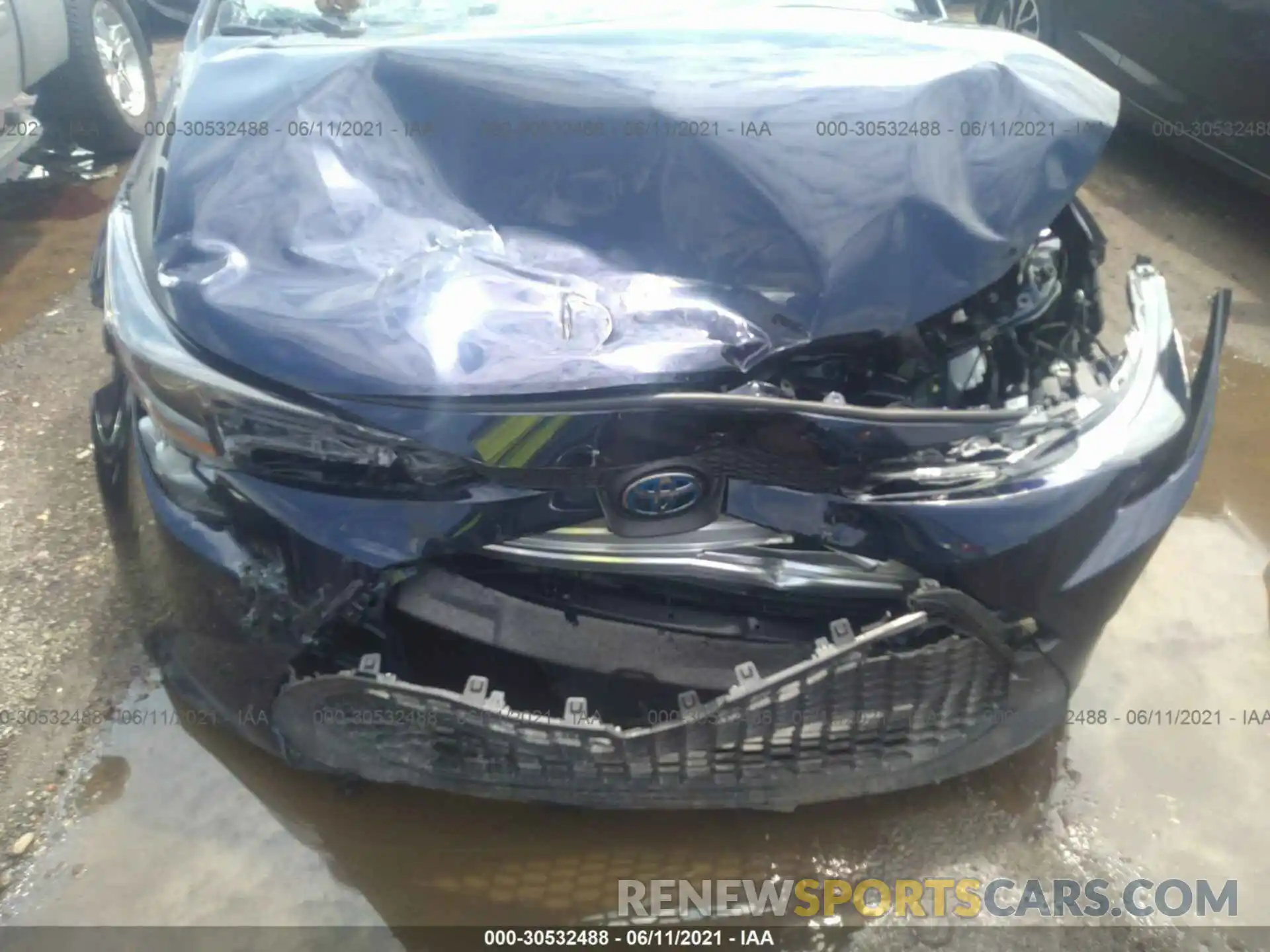 6 Photograph of a damaged car JTDEAMDE5MJ024519 TOYOTA COROLLA 2021