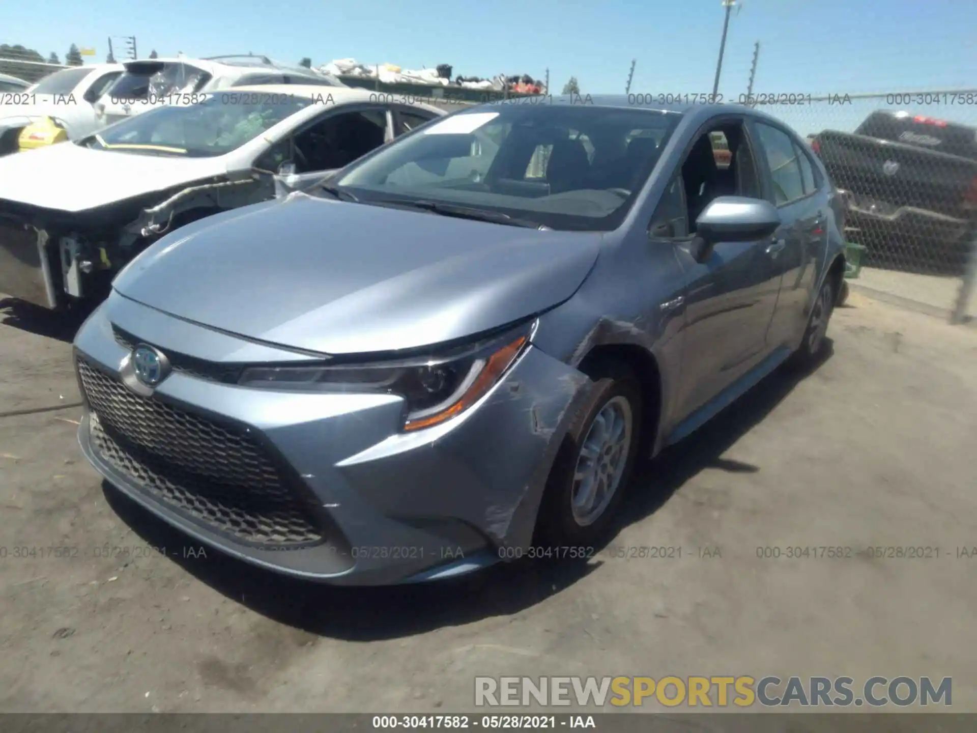 2 Photograph of a damaged car JTDEAMDE5MJ024990 TOYOTA COROLLA 2021