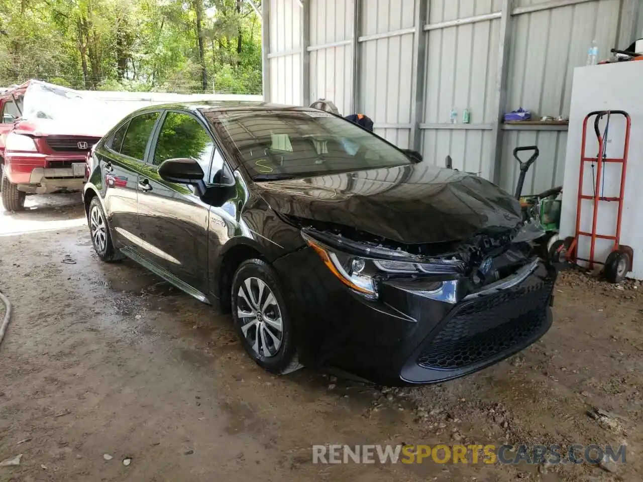 1 Photograph of a damaged car JTDEAMDE5MJ025895 TOYOTA COROLLA 2021