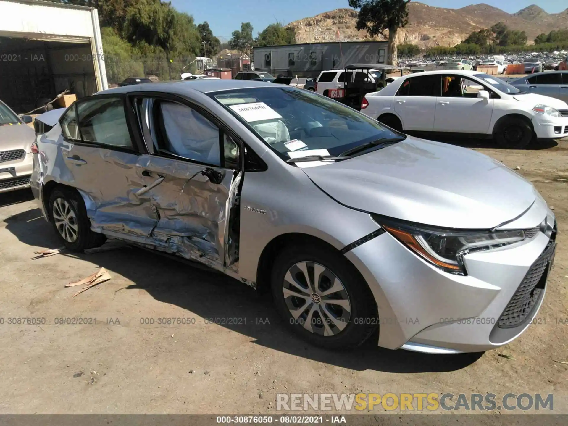 1 Photograph of a damaged car JTDEAMDE5MJ026299 TOYOTA COROLLA 2021