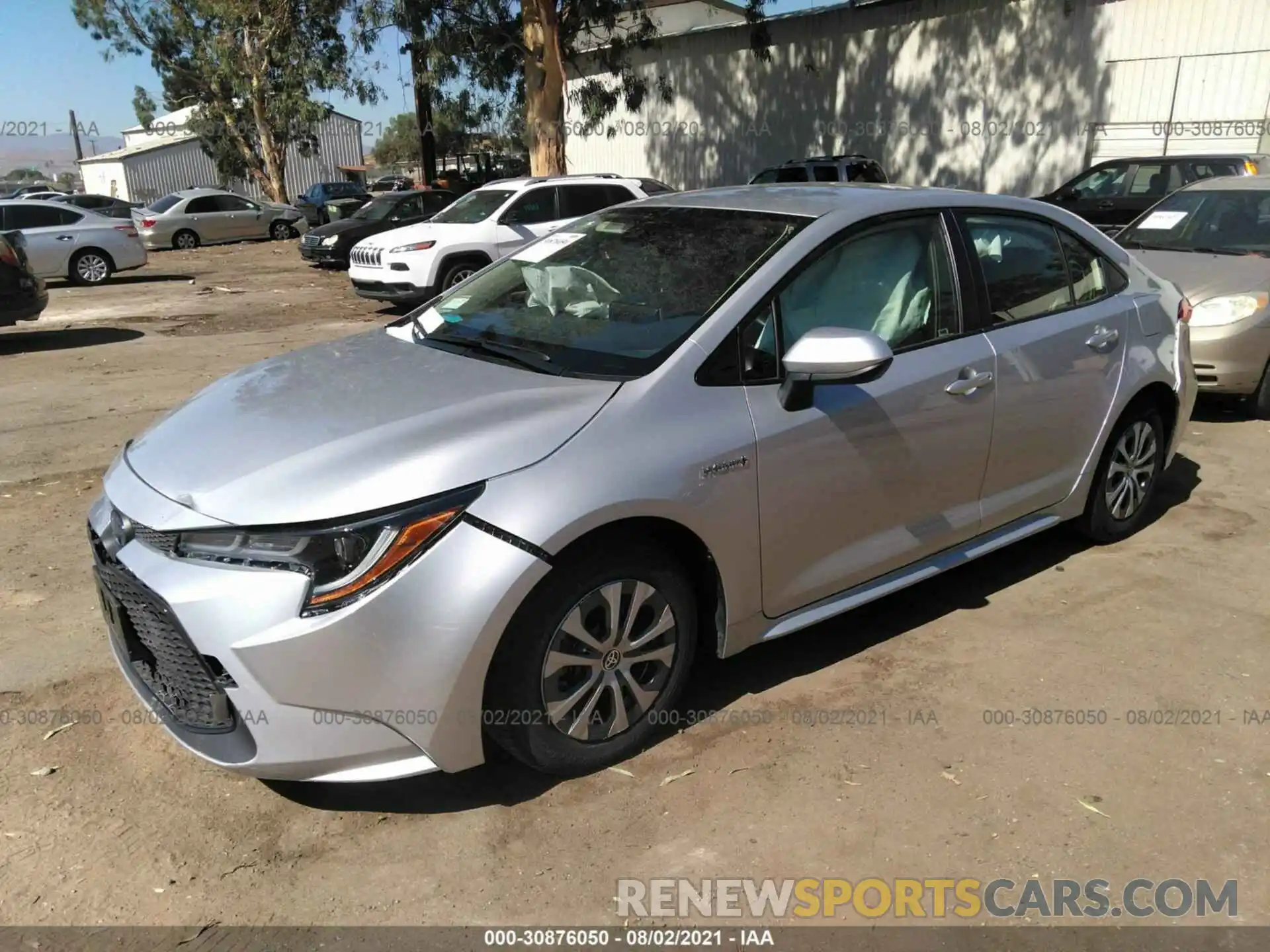 2 Photograph of a damaged car JTDEAMDE5MJ026299 TOYOTA COROLLA 2021