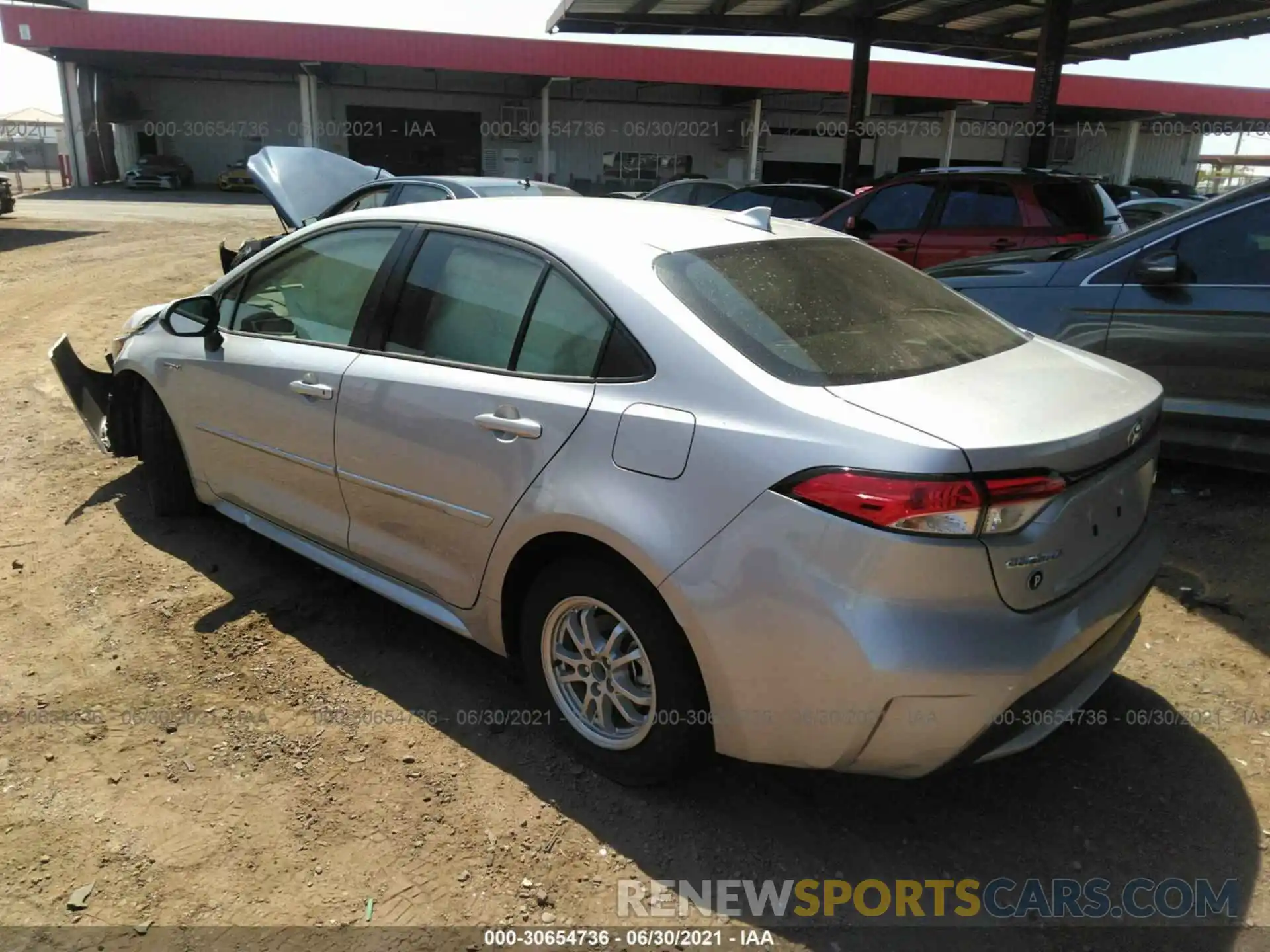 3 Photograph of a damaged car JTDEAMDE5MJ029137 TOYOTA COROLLA 2021