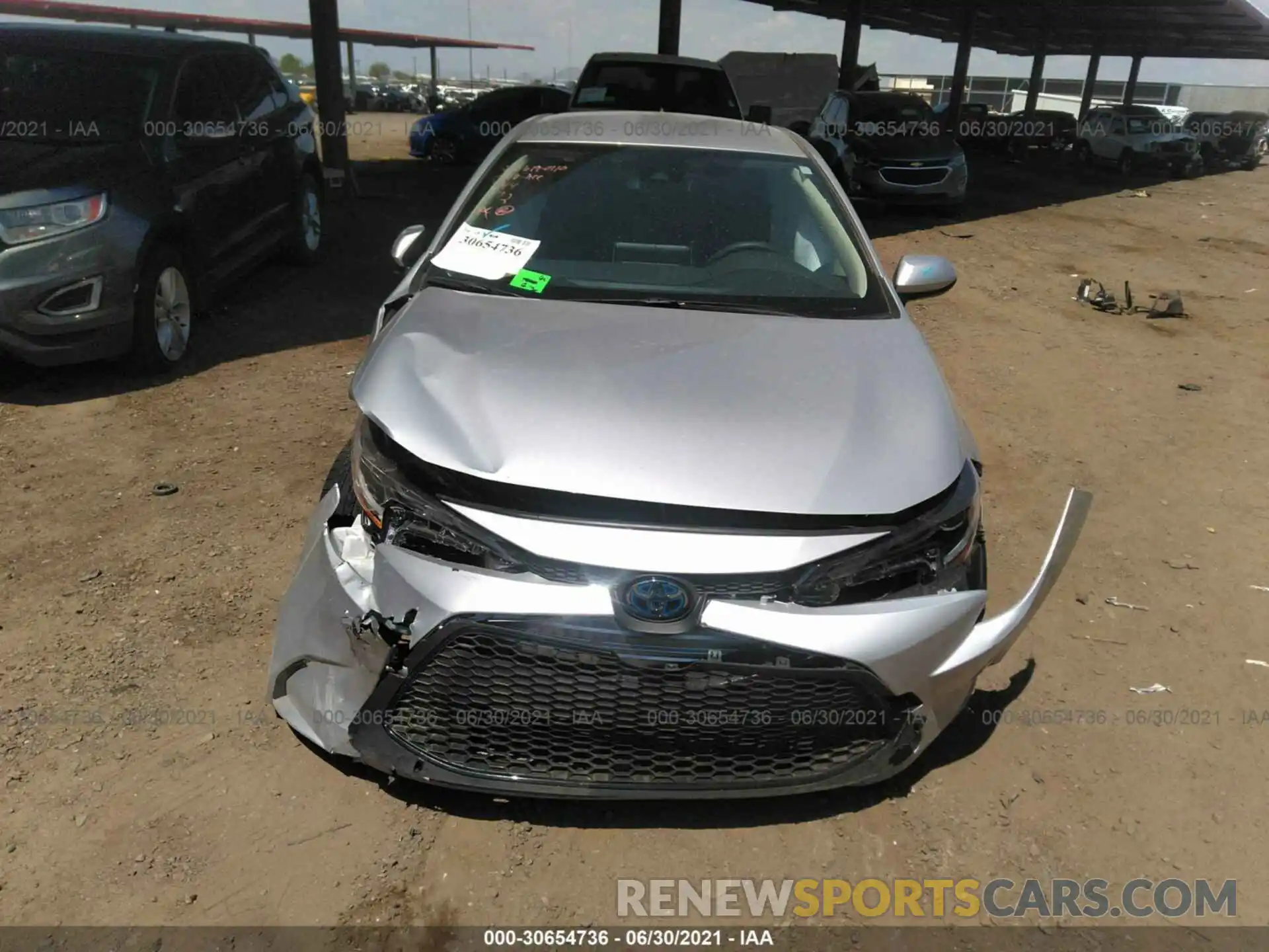 6 Photograph of a damaged car JTDEAMDE5MJ029137 TOYOTA COROLLA 2021