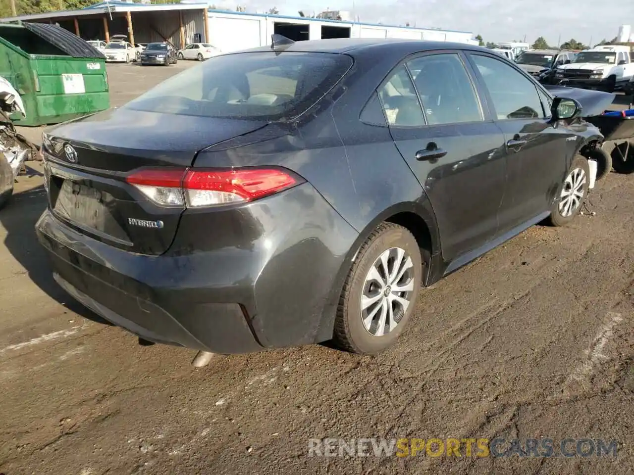 4 Photograph of a damaged car JTDEAMDE5MJ029140 TOYOTA COROLLA 2021