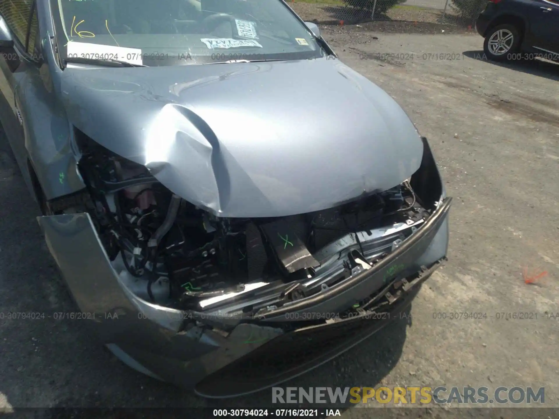 6 Photograph of a damaged car JTDEAMDE5MJ030546 TOYOTA COROLLA 2021