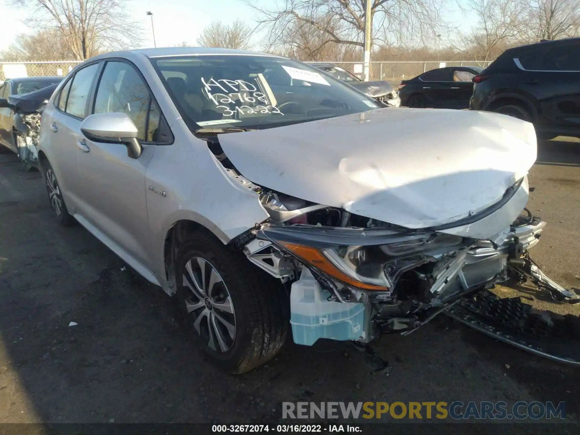 1 Photograph of a damaged car JTDEAMDE5MJ034788 TOYOTA COROLLA 2021