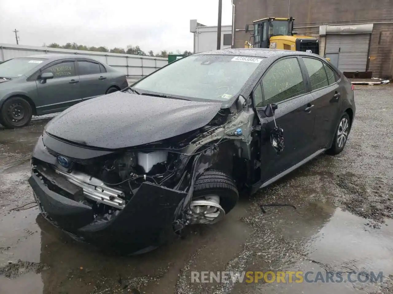 2 Photograph of a damaged car JTDEAMDE6MJ001492 TOYOTA COROLLA 2021