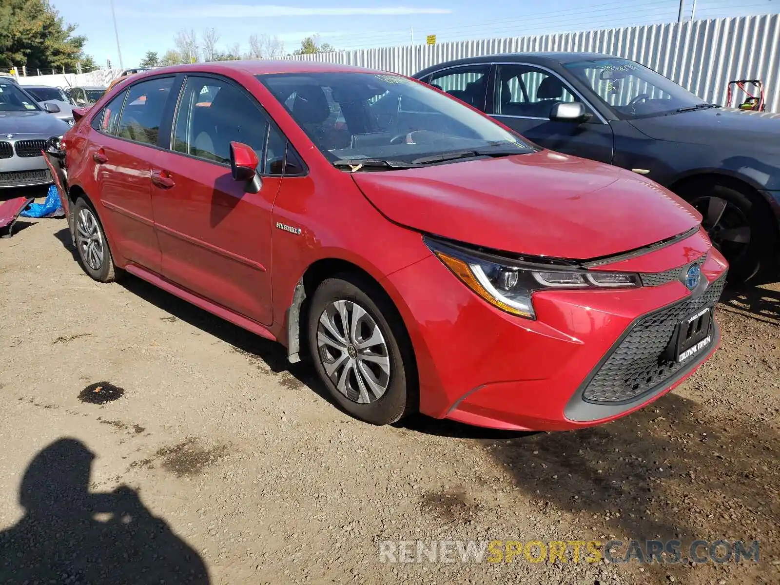 1 Photograph of a damaged car JTDEAMDE6MJ002058 TOYOTA COROLLA 2021