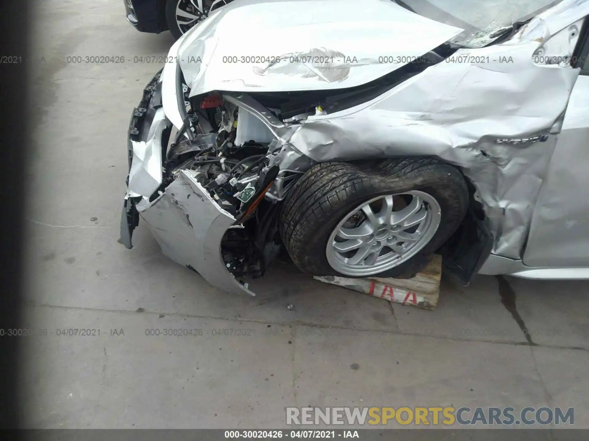 6 Photograph of a damaged car JTDEAMDE6MJ002268 TOYOTA COROLLA 2021