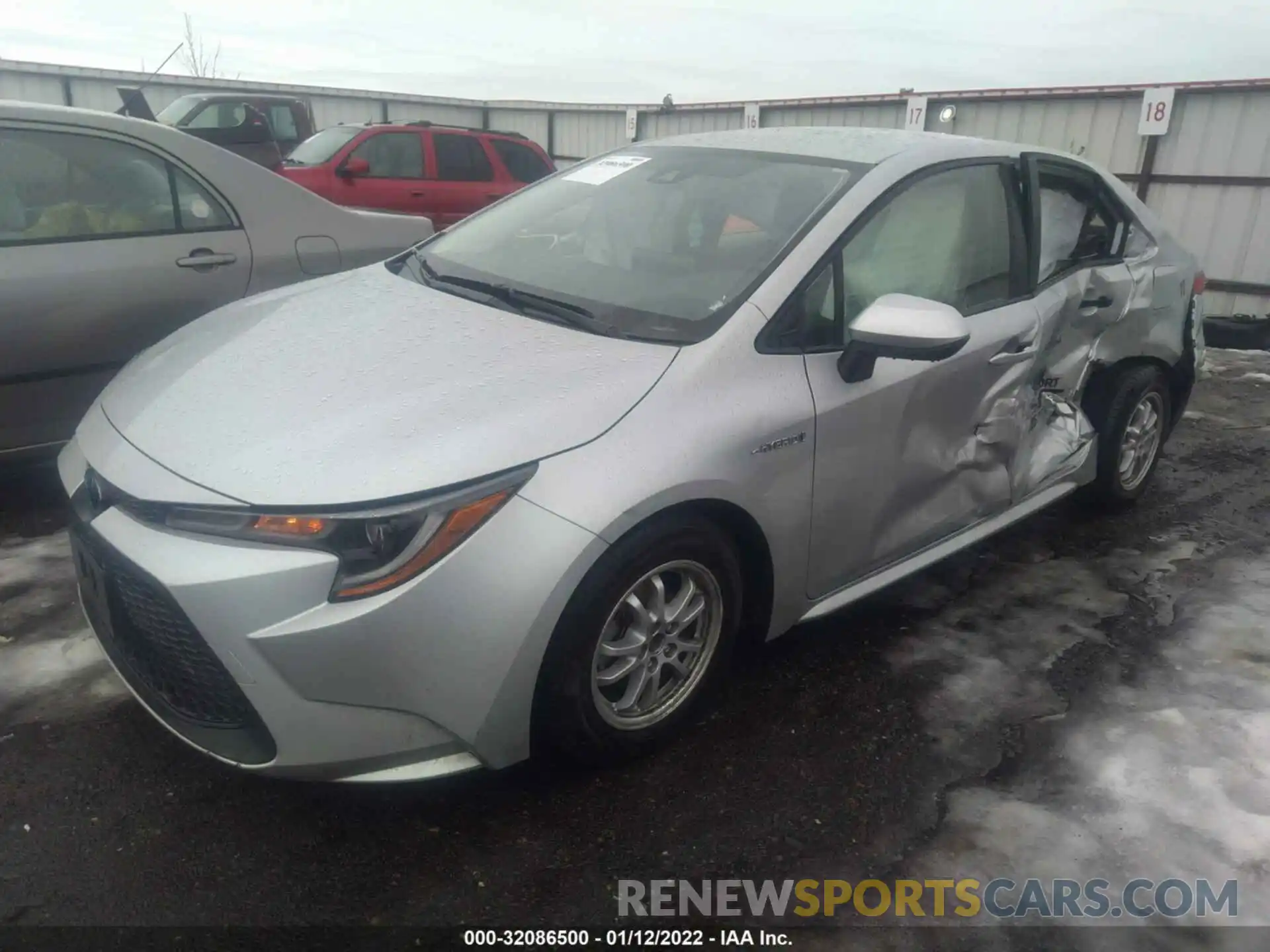 2 Photograph of a damaged car JTDEAMDE6MJ003422 TOYOTA COROLLA 2021