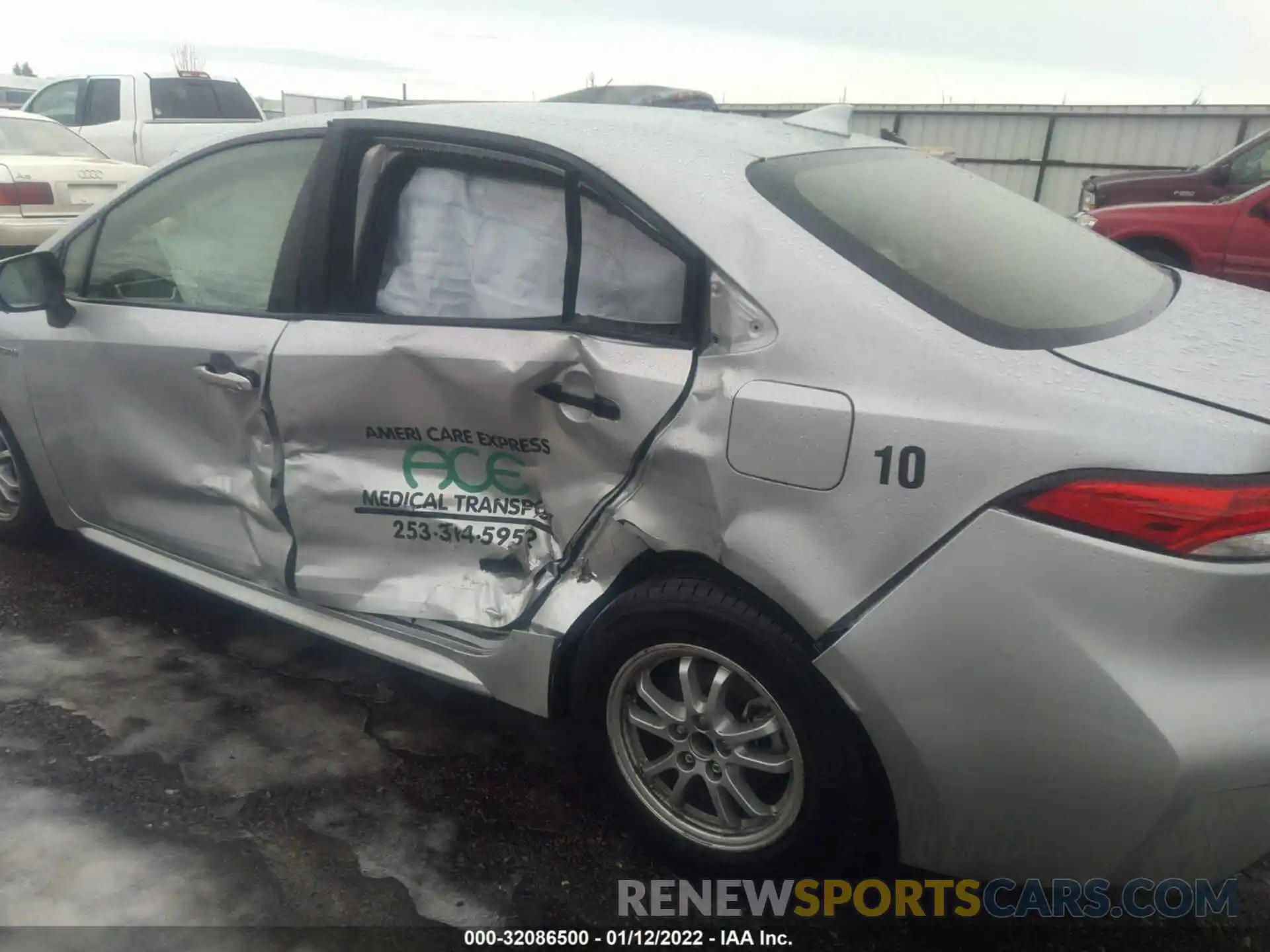 6 Photograph of a damaged car JTDEAMDE6MJ003422 TOYOTA COROLLA 2021