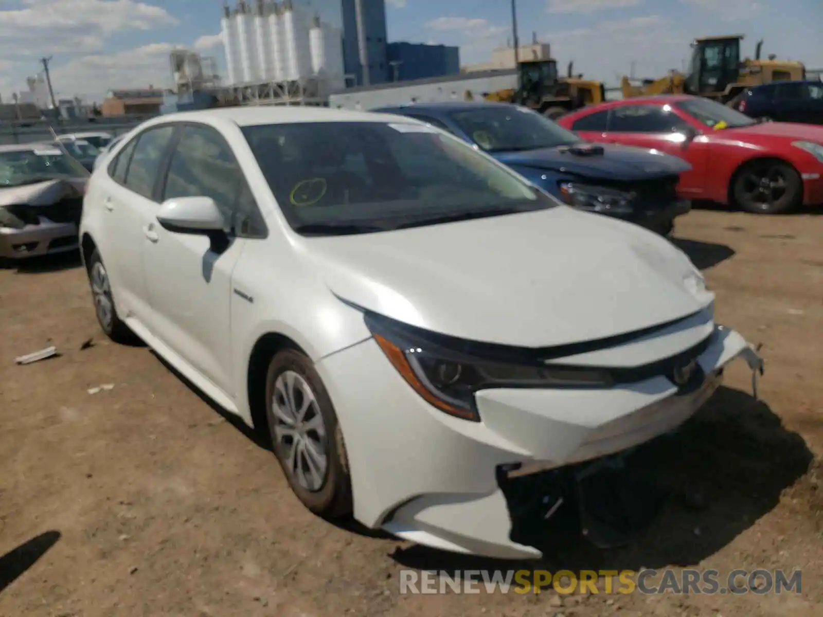 1 Photograph of a damaged car JTDEAMDE6MJ003484 TOYOTA COROLLA 2021