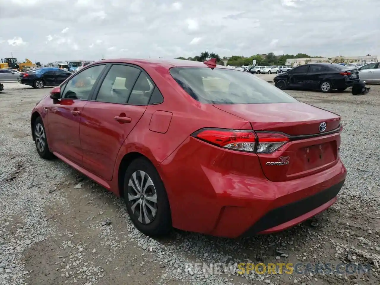 3 Photograph of a damaged car JTDEAMDE6MJ003582 TOYOTA COROLLA 2021